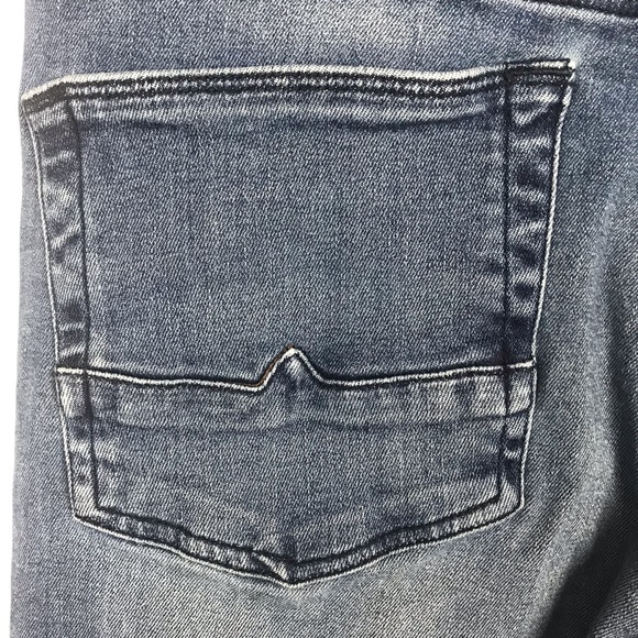 ASOS High Waist Button Fly Skinny Jeans Blue Stretch Denim Size 31 - Picture 7 of 8